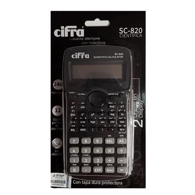 CALCULADORA CIENTIFICA CIFRA SC 820 NEGRA