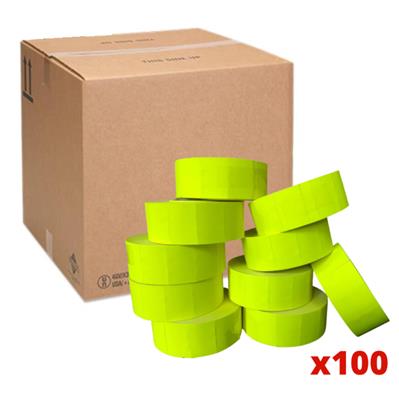 ROLLO ETIQUETAS ADHESIVAS P/PRECIOS FLUO x100U