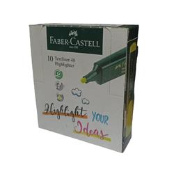 RESALTADOR FABER T48 AMARILLO CAJA x10