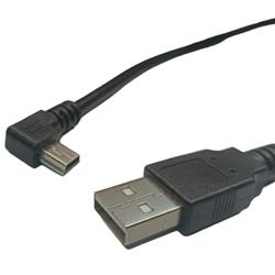 CABLE USB A MiniUSB 90° 1m