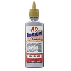 PINTURA DIMEN. 3D PERLADO AD 40ml 226 PLATA