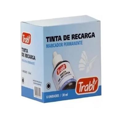 TINTA RECARGA MARCADOR PERM. TRABI CAJA x6u