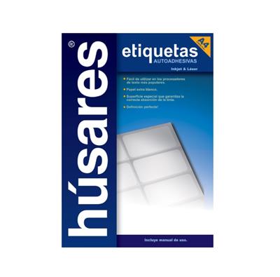 ETIQUETA HUSARES A4 HOJA COMPLETA H34101 x100hojas