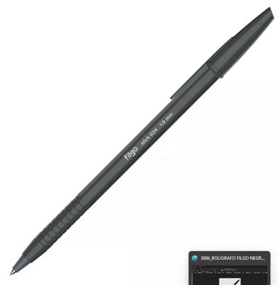 BOLIGRAFO FILGO 024 CLASICO 1mm NEGRO