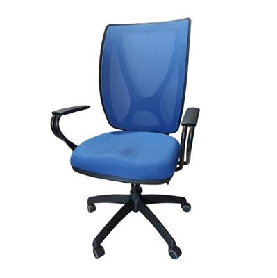 SILLA ALMA AZUL CON A-SYNCRO Y APOYABRAZOS