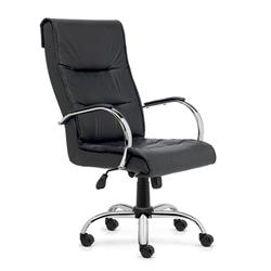 SILLON TRENTO 501 CROMO MILENIUM NEGRO